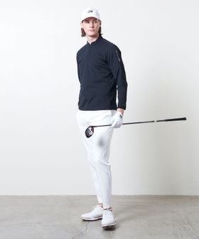 United Arrows Golf 男士 TEXBRID 半拉鍊套頭衫