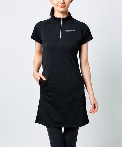 &quot;ENVOY&quot; sweat absorption quick-drying reflection m logo random jacquard dress