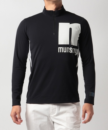 M 標誌高爾夫球長袖衫 吸濕排汗 UPF50