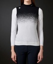 Gradient Mock Neck Knit Vest