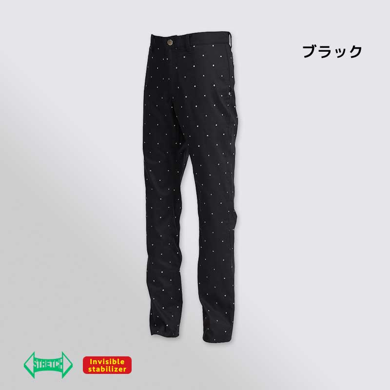 男款 Monogram Logo 5口袋彈力修身褲