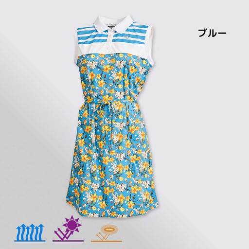 花朵印花無袖連身裙