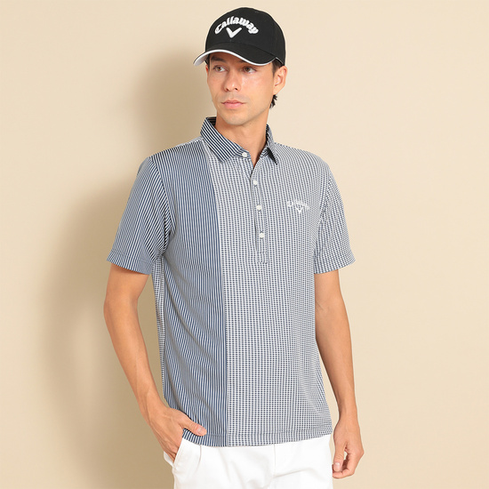 CALLAWAY 方格與條紋短袖上衣