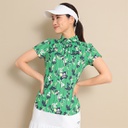 CALLAWAY 條紋花卉印花 Kanoko 短袖襯衫（女裝）