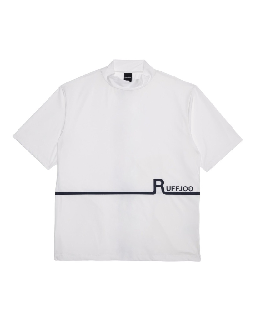 RUFFLOG 十字線LOGO短袖小高領上衣