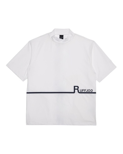 RUFFLOG 十字線LOGO短袖小高領上衣