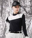 【RIJOUME】Asymmetritrie Tril Long Sleeve Shirt (Sweat Absorption Quick Drying/Stretch/UV CUT(UPF50)/DESCENTE ECO/